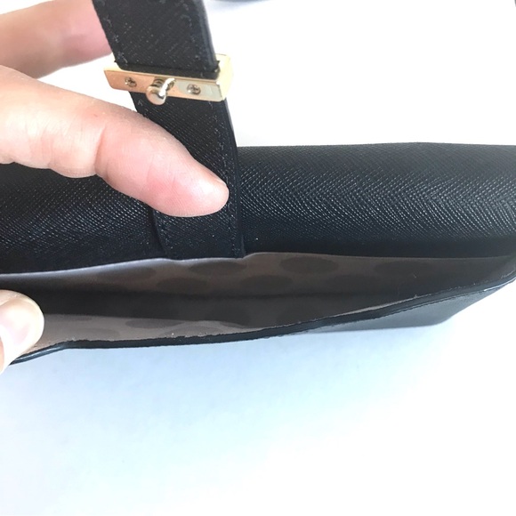 ♠️ Kate Spade Black Leather Crossbody iPhone Case (NWT!) - Picture 7 of 11